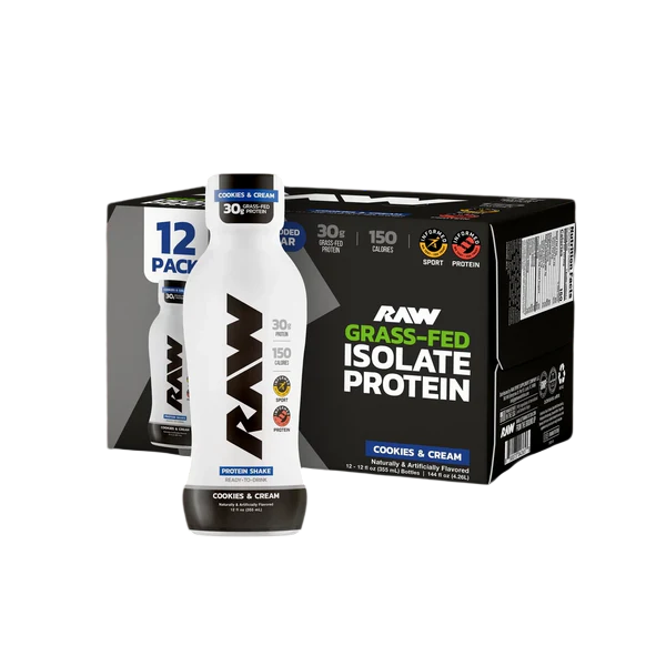 RAW Nutrition Protein RTD 12 oz | 12 Pack · Batido de Proteína Listo para Tomar · Alto en Proteína