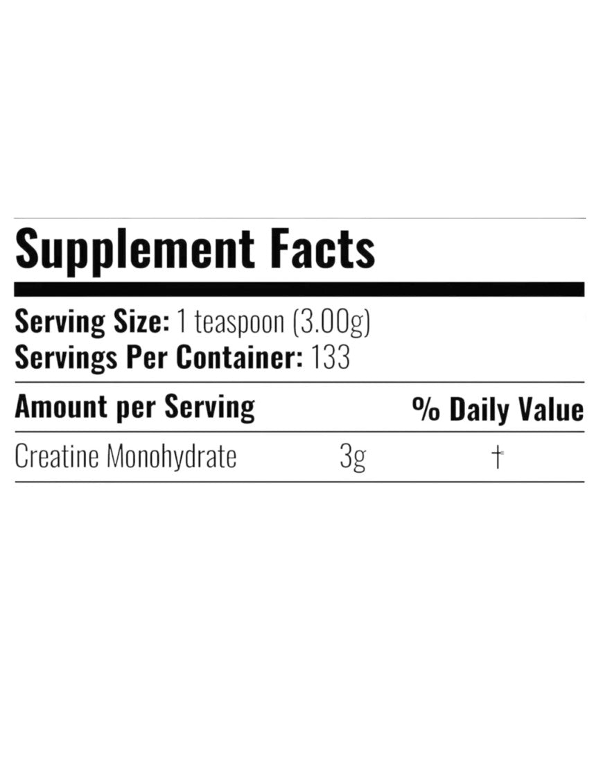 Creatine 100% Monohydrate Inner Armour grado farmacéutico 400 gramos
