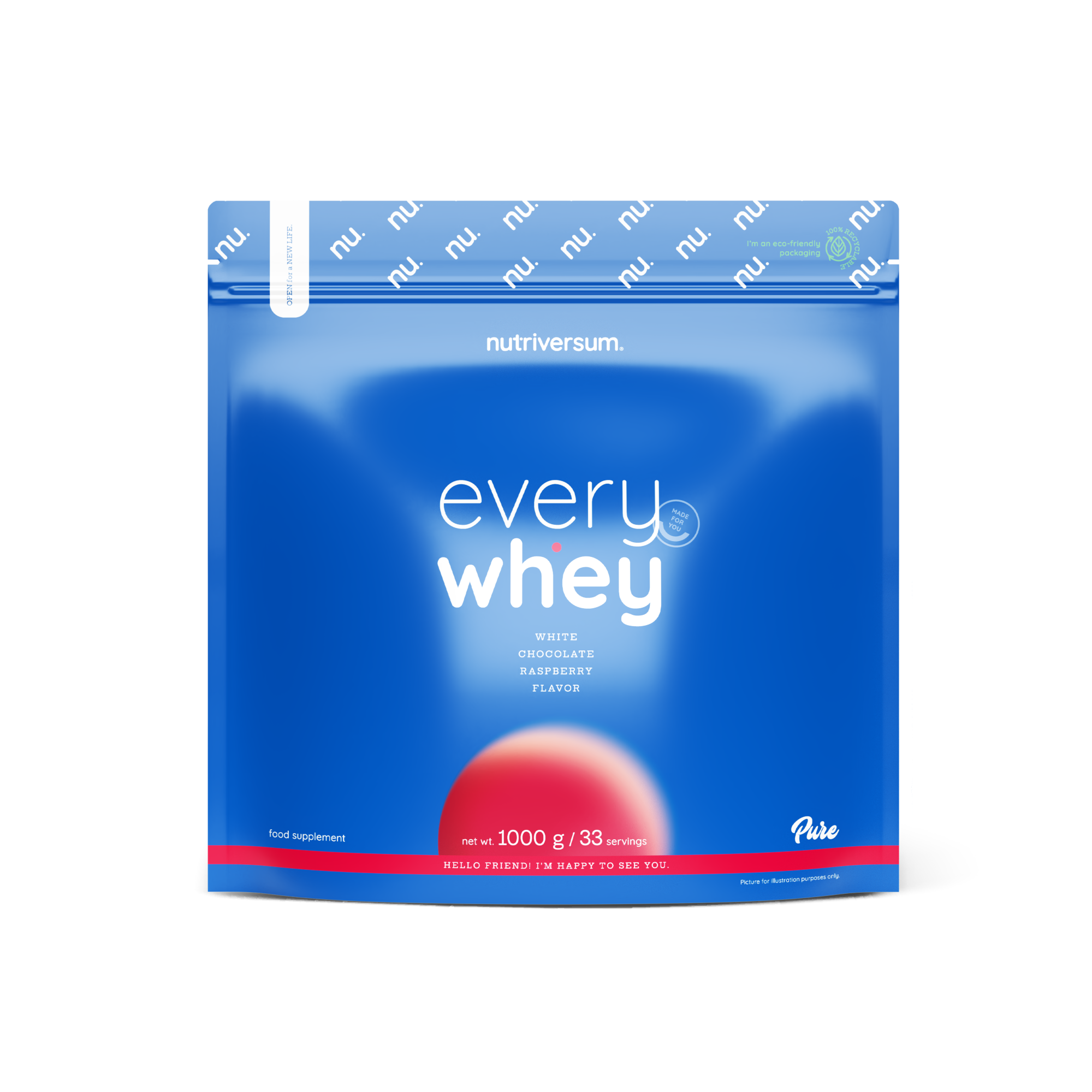 Proteína Every Whey Nutriversum 1000g 33 Servicios