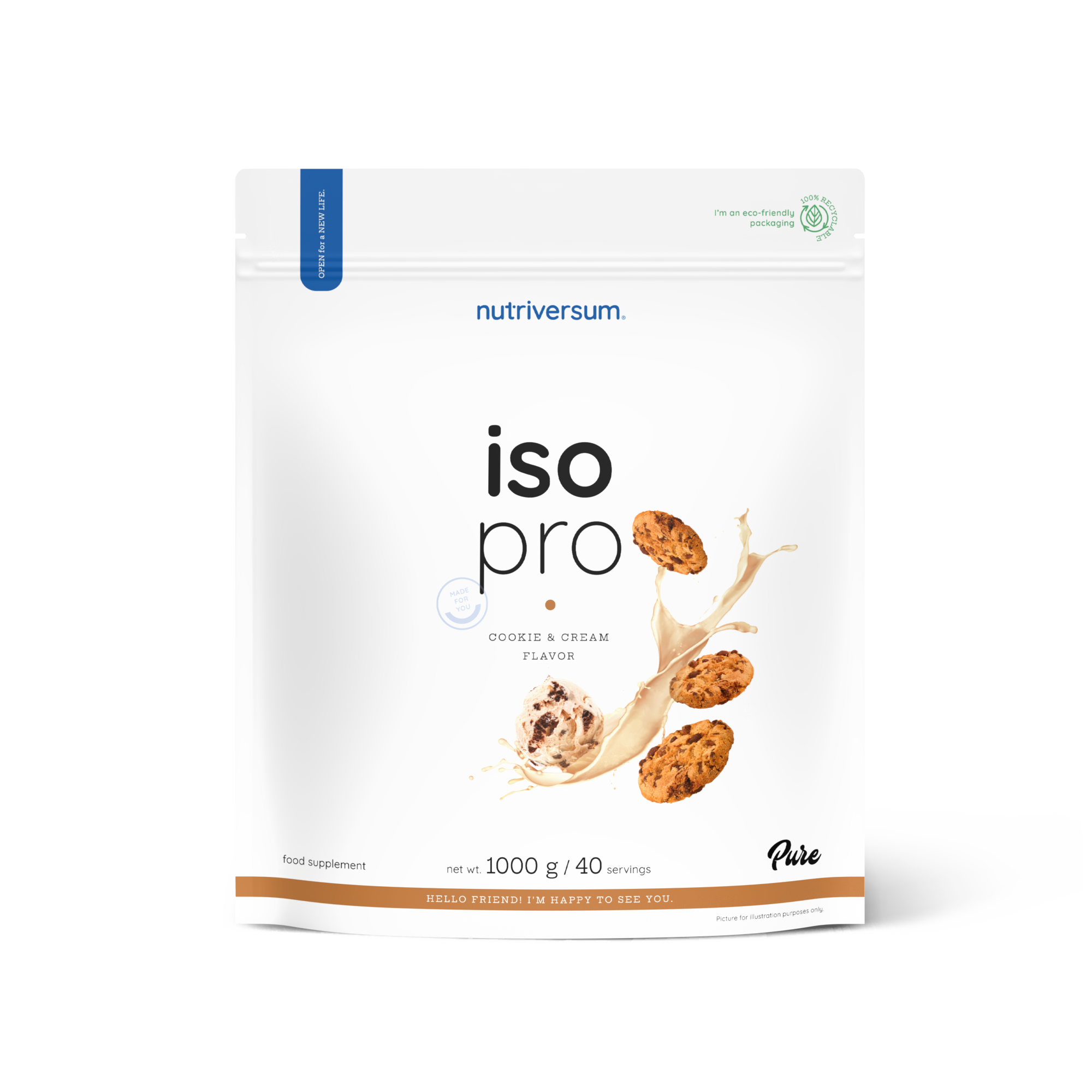 Proteína Iso Pro - Nutriversum - 1000g / 40 Servicios