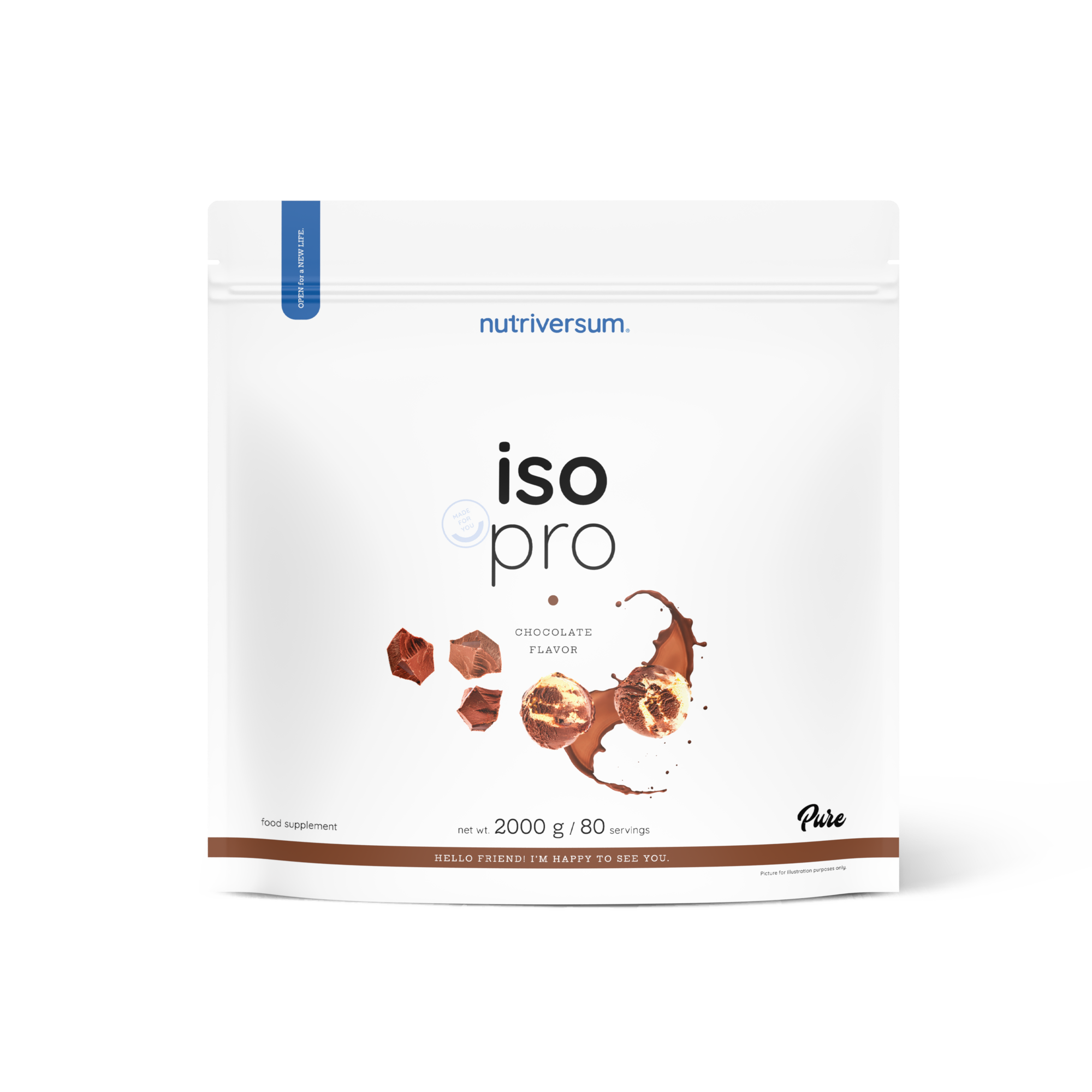 Proteína Iso Pro - Nutriversum - 2000g / 80 Servicios
