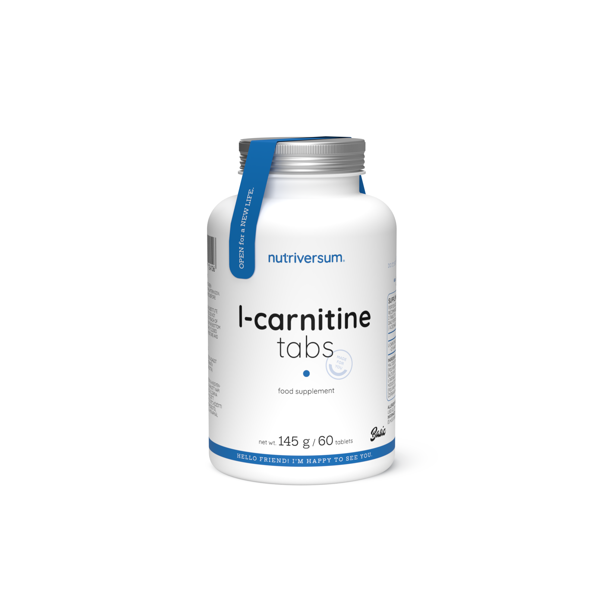 L-Carnitine Caps - Nutriversum - 145g / 60 Tabletas