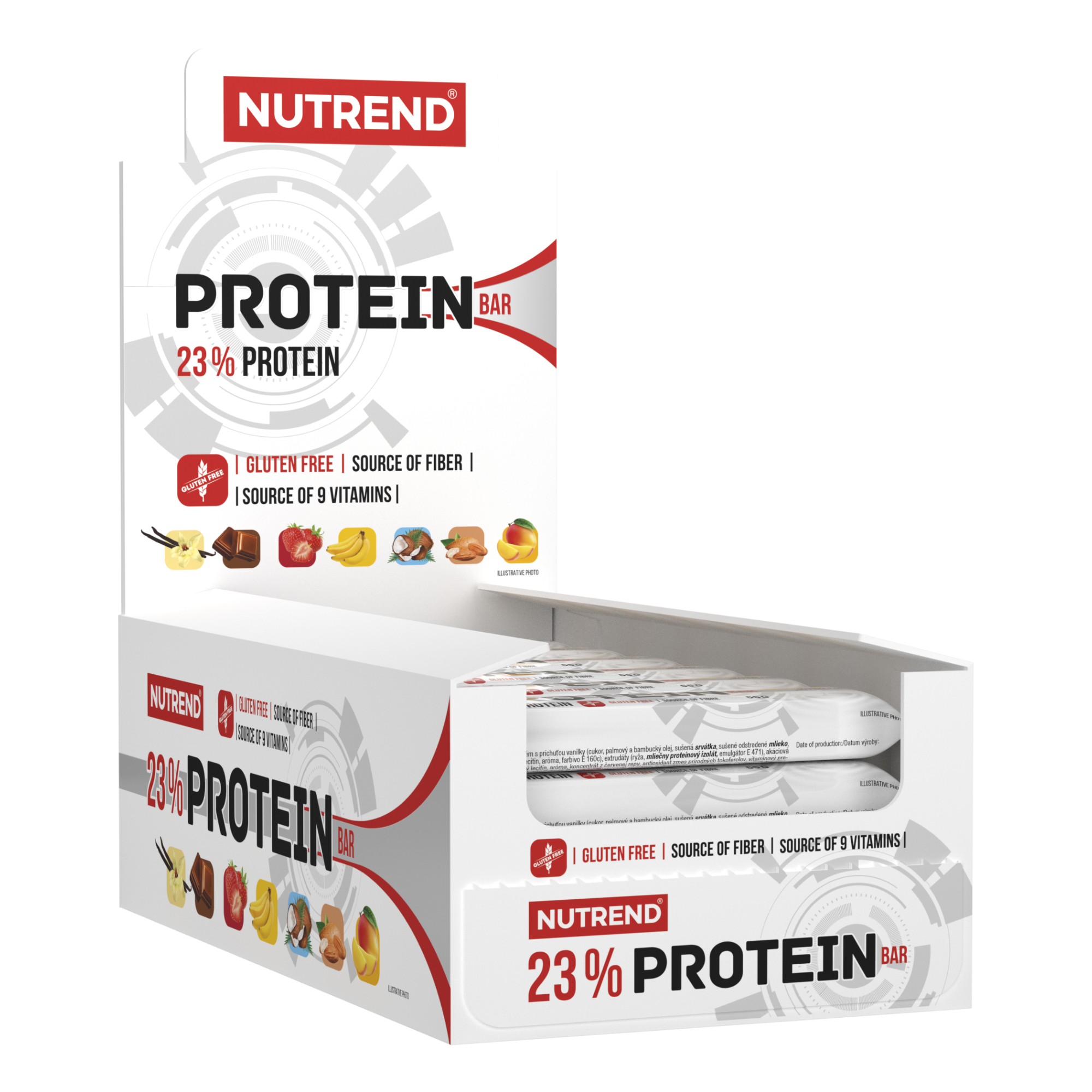 Nutrend Protein Bar Caja 24 Unidades | 13 g Proteína · Snack con 9 Vitaminas