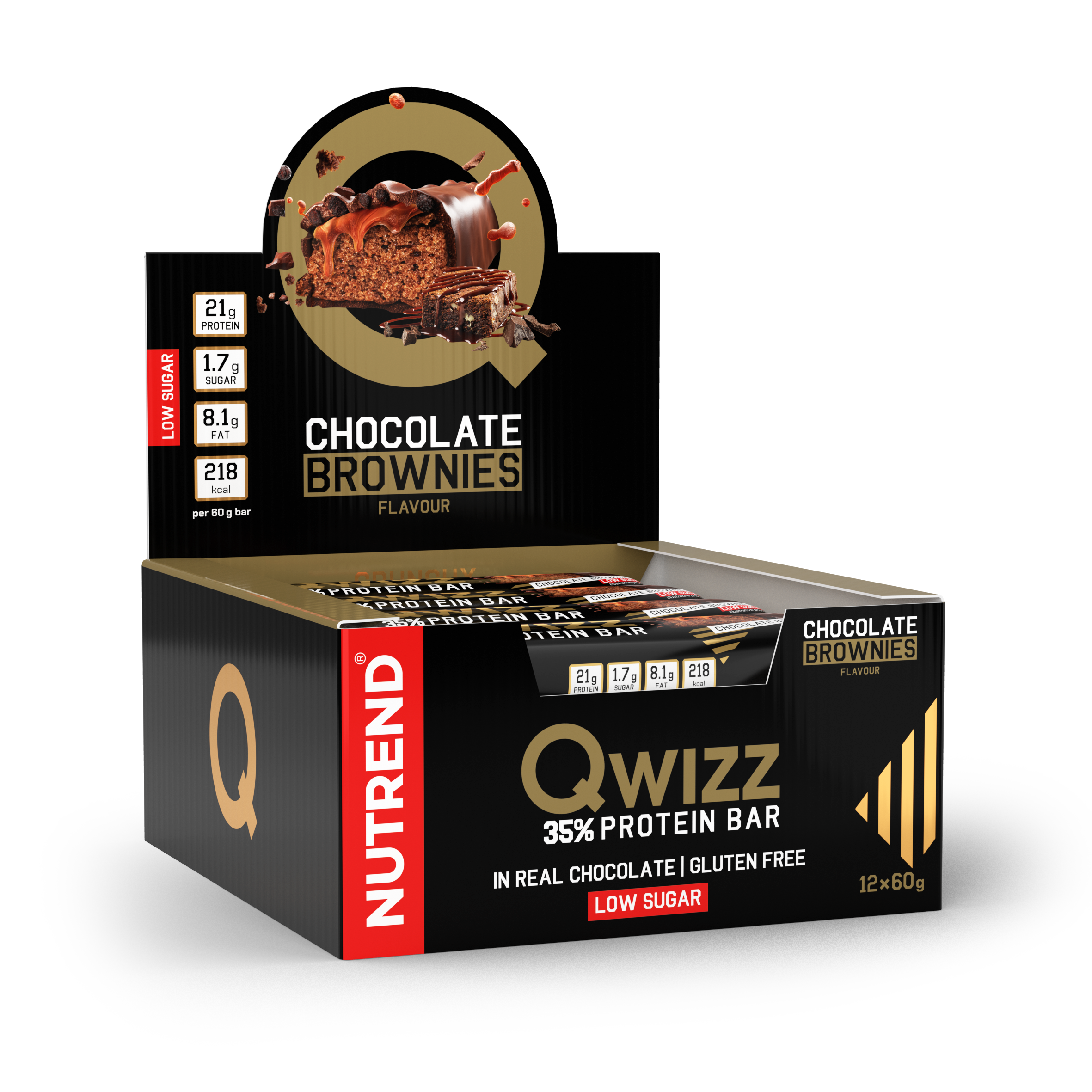 Nutrend Qwizz Protein Bar 21g de Proteína (Box 12 Unidades)