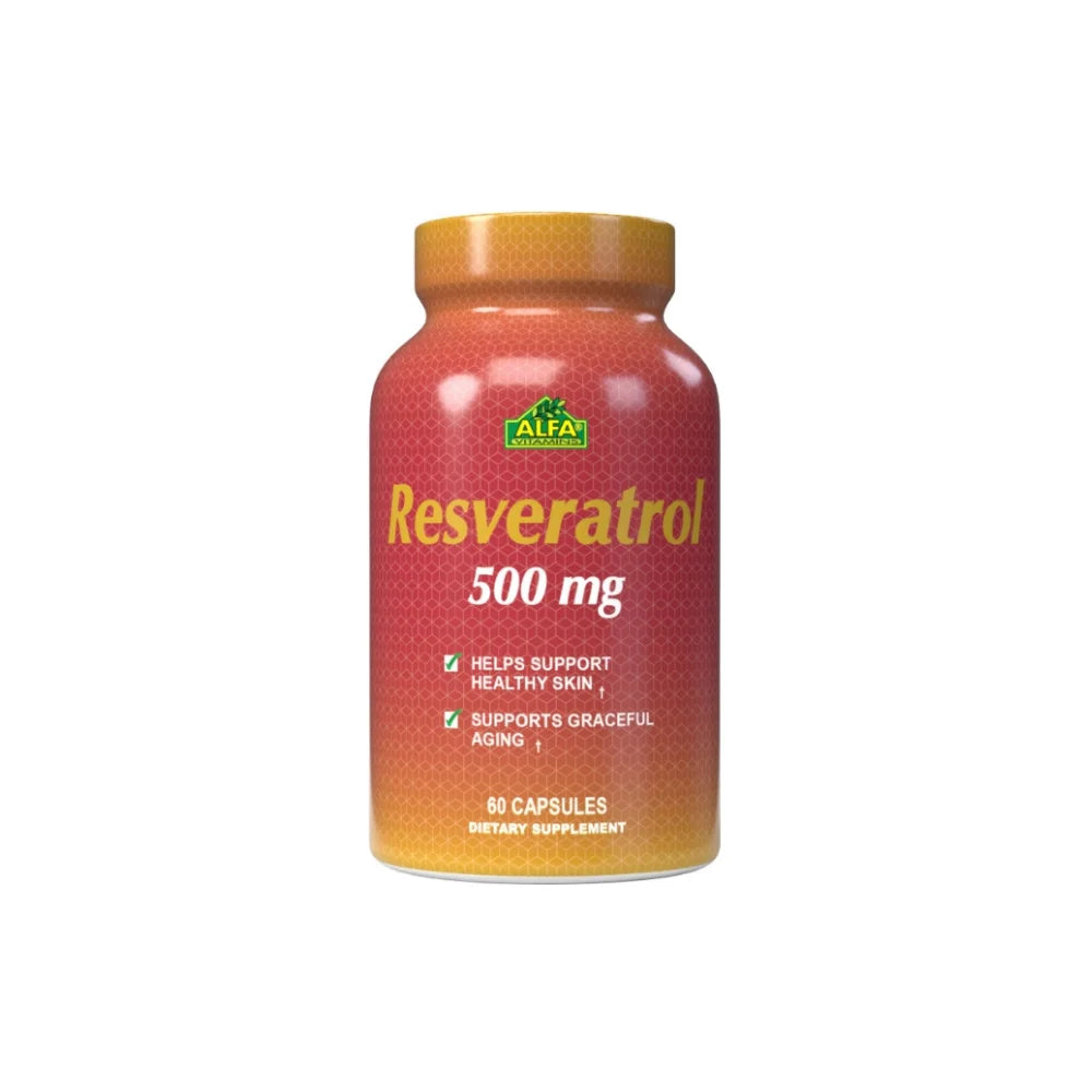 Alfa Vitamins Resveratrol 500mg 60 Caps