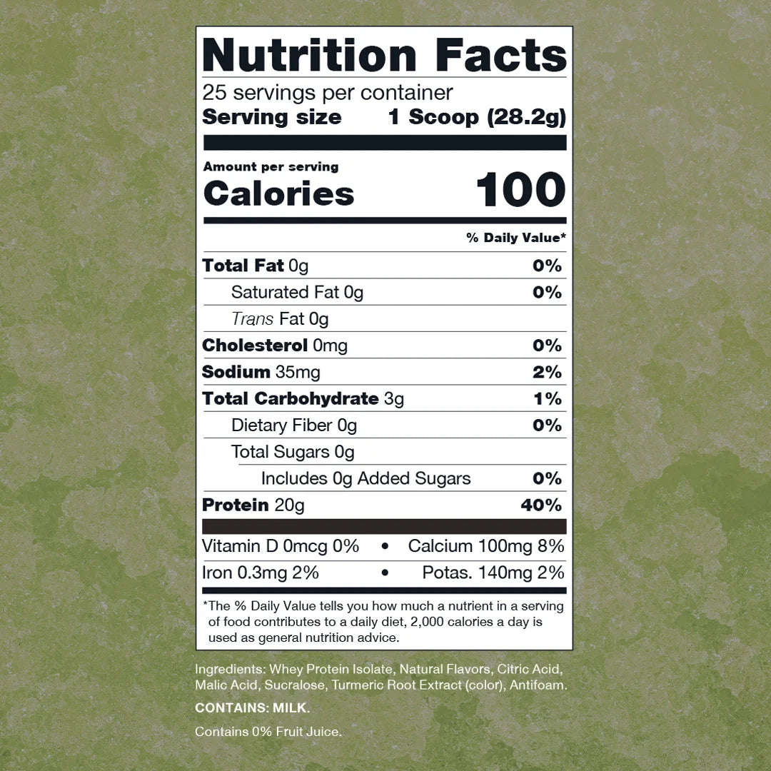 RAW Nutrition Clear Whey 25 Servicios | Proteína Aislada Refrescante · Alta Absorción