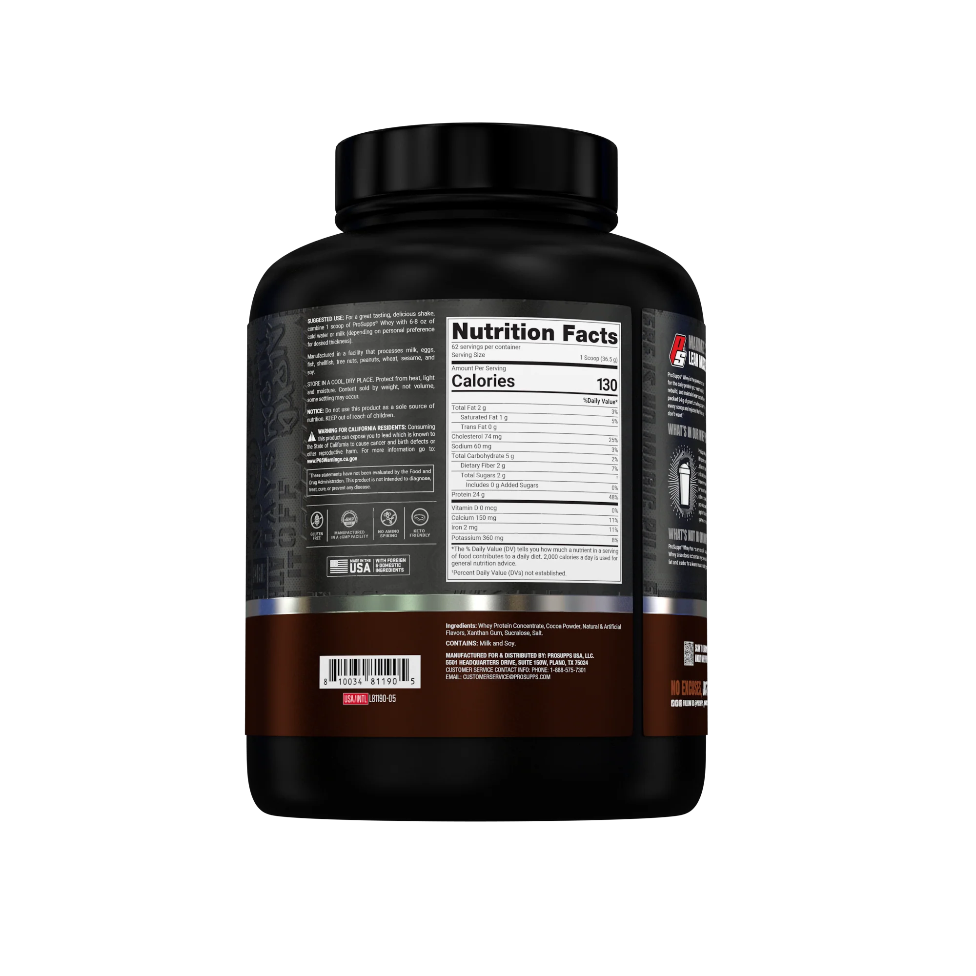 Prosupps Premium Whey Protein 63 servicios