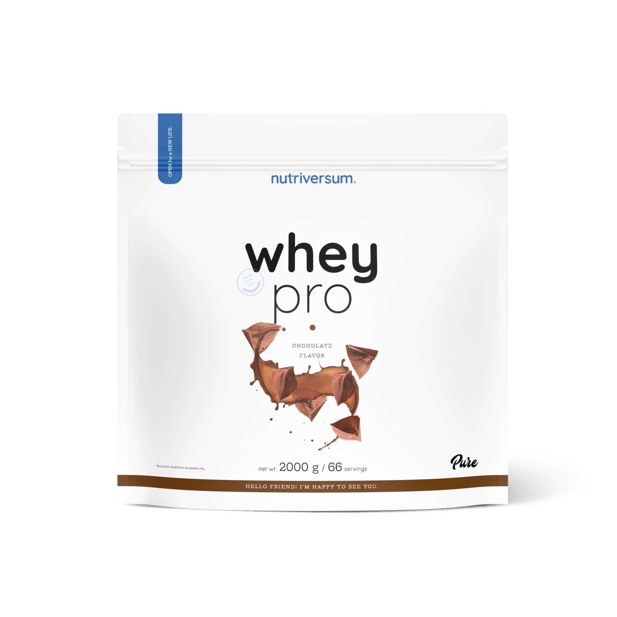 Proteína Whey Pro - Nutriversum - 2000g / 66 Servicios