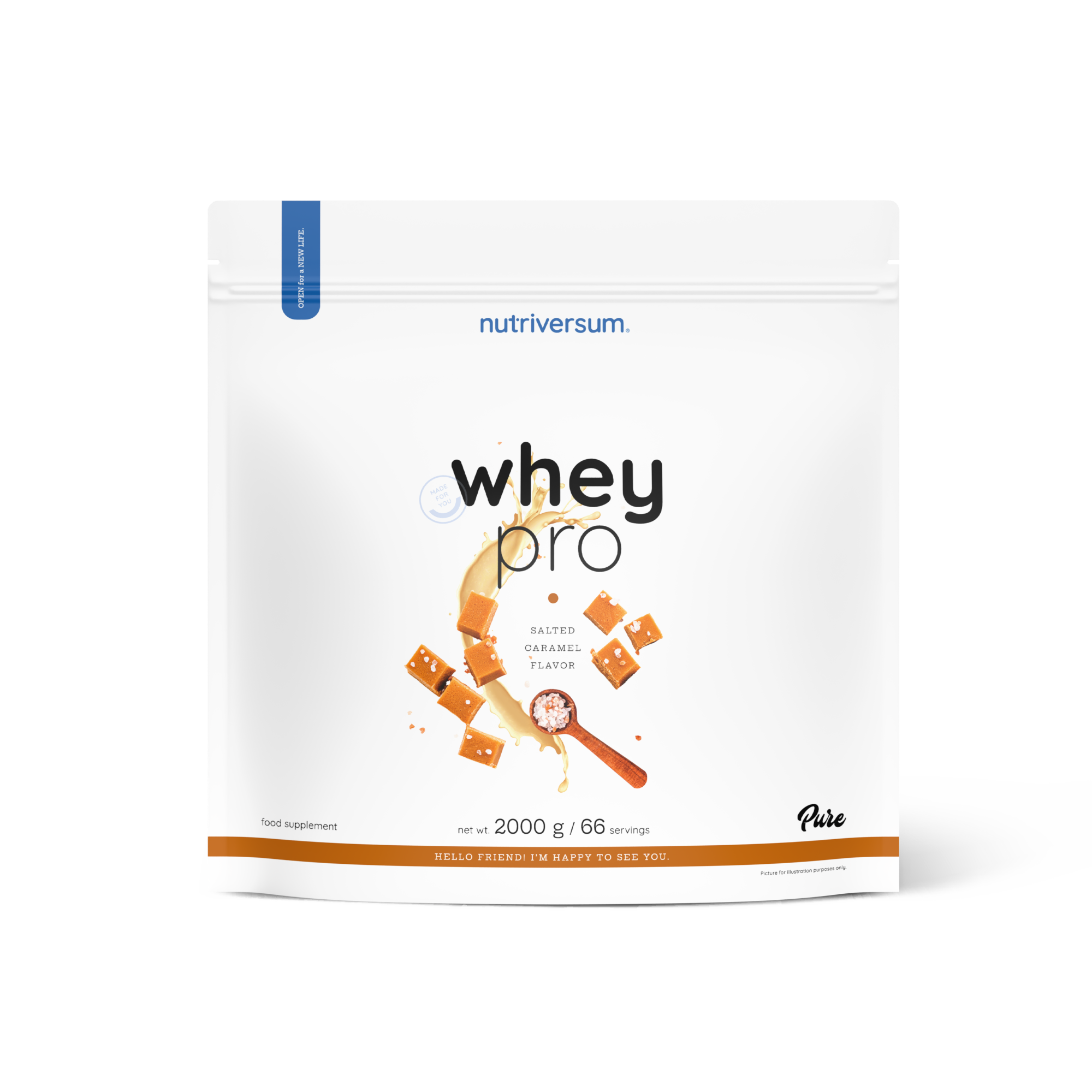 Proteína Whey Pro - Nutriversum - 2000g / 66 Servicios