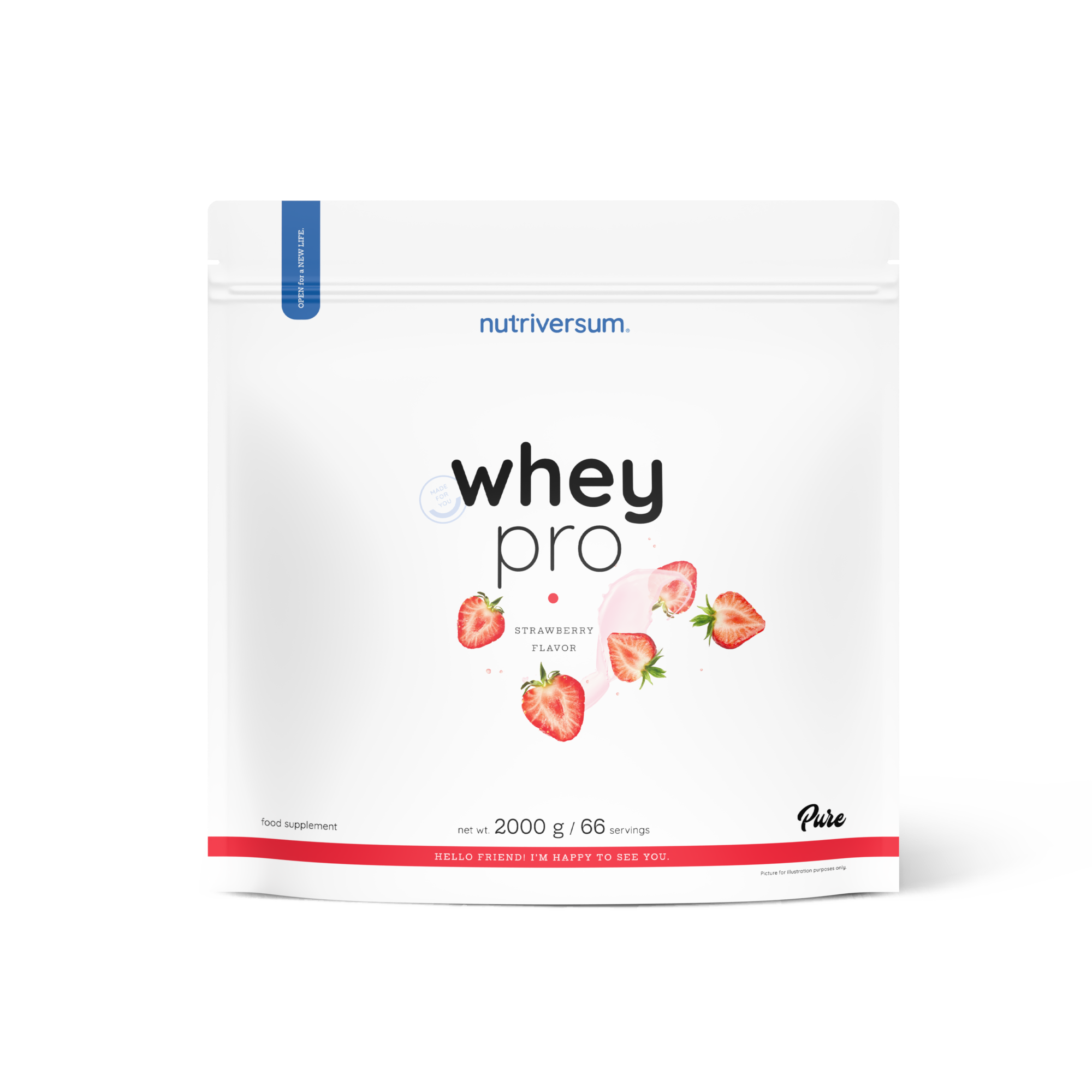 Proteína Whey Pro - Nutriversum - 2000g / 66 Servicios