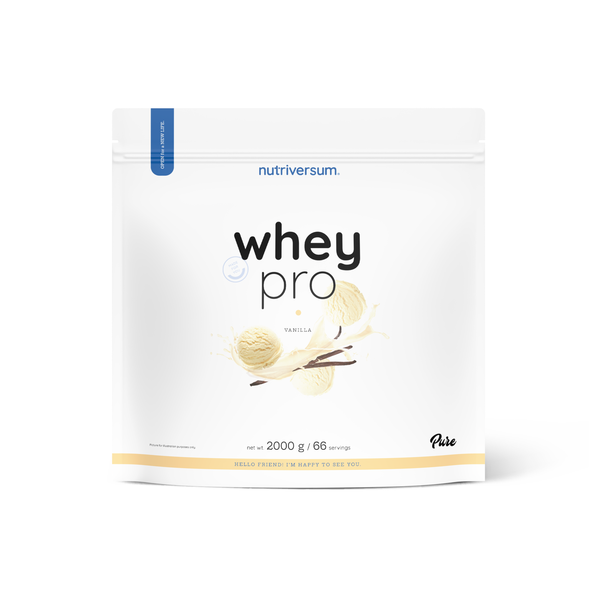 Proteína Whey Pro - Nutriversum - 2000g / 66 Servicios