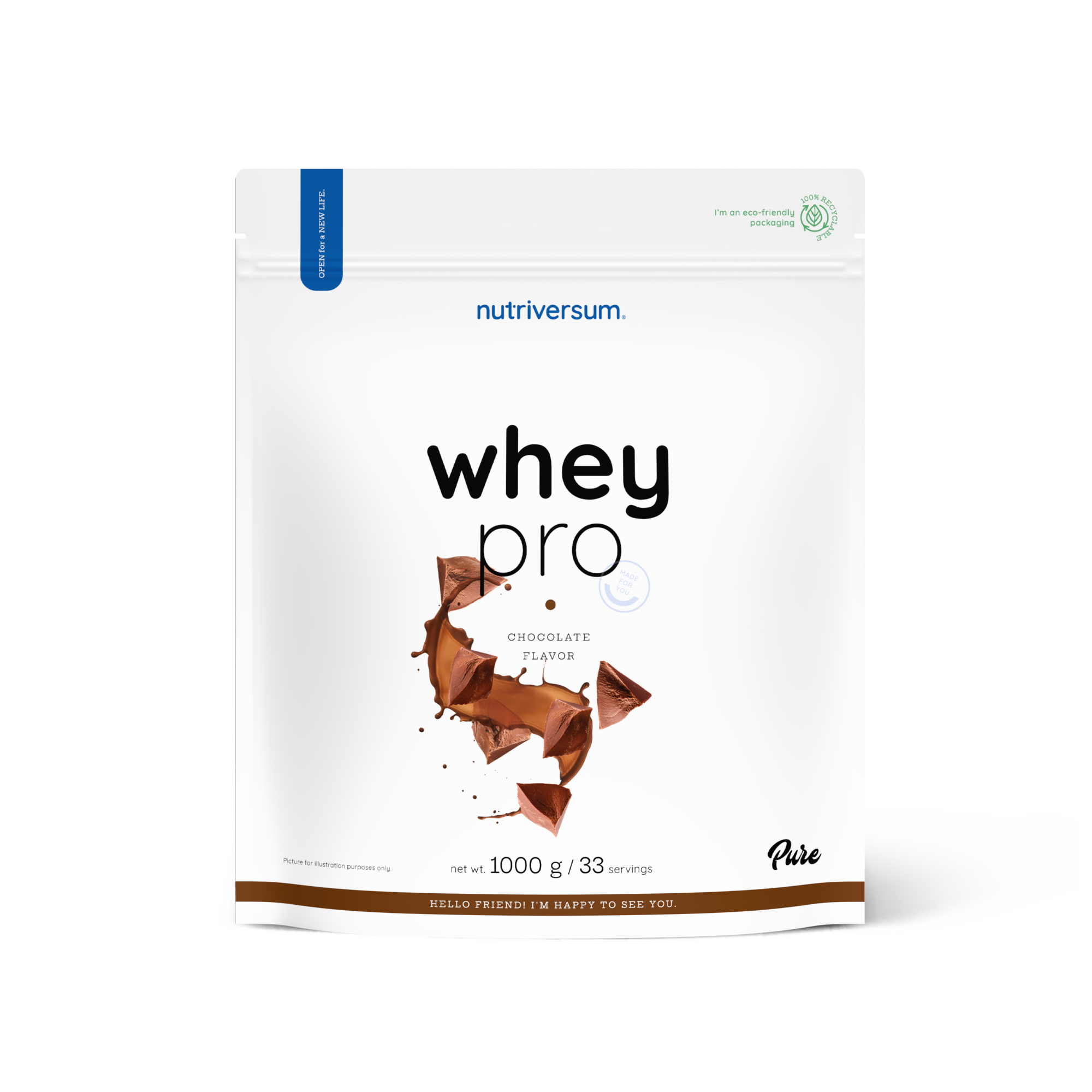 Proteína Whey Pro - Nutriversum - 1000g / 33 Servicios