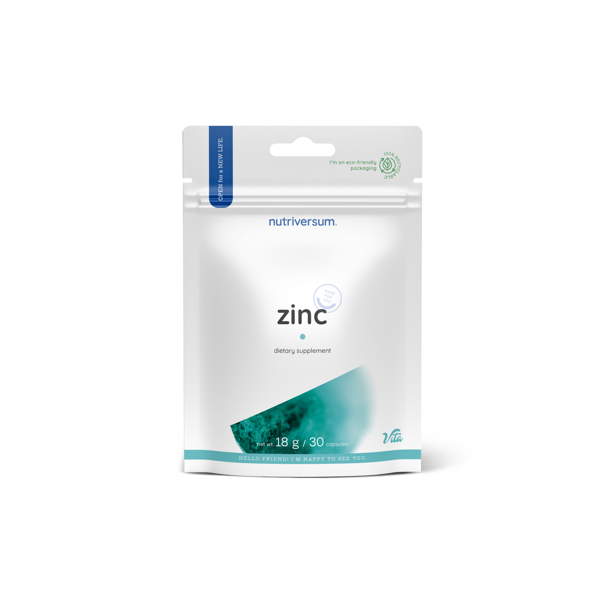 Nutriversum Zinc 18 g | 30 Cápsulas · Sistema Inmune y Testosterona Natural